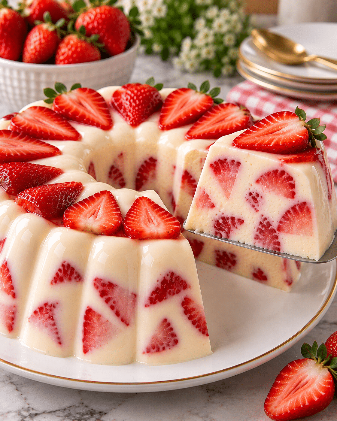 Gelatina de queso crema: cremosa, suave y con ese sabor irresistible de postre casero