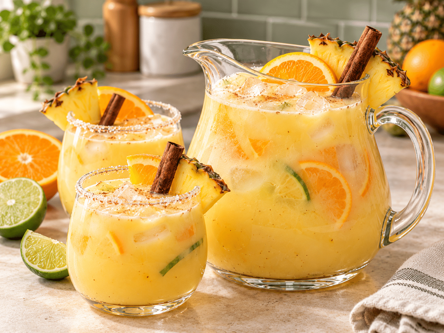 Punch de Noël Exotique Maison : recette crémeuse à l’Ananas, Coco, Orange et Vanille