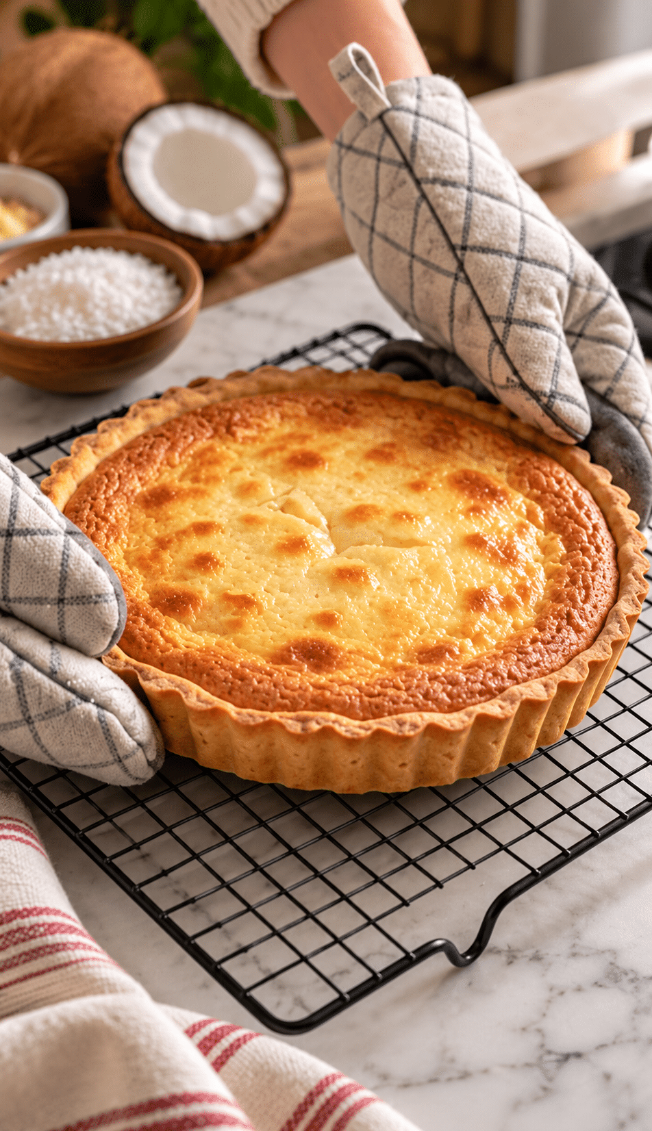 Tarte exotique à la noix de coco